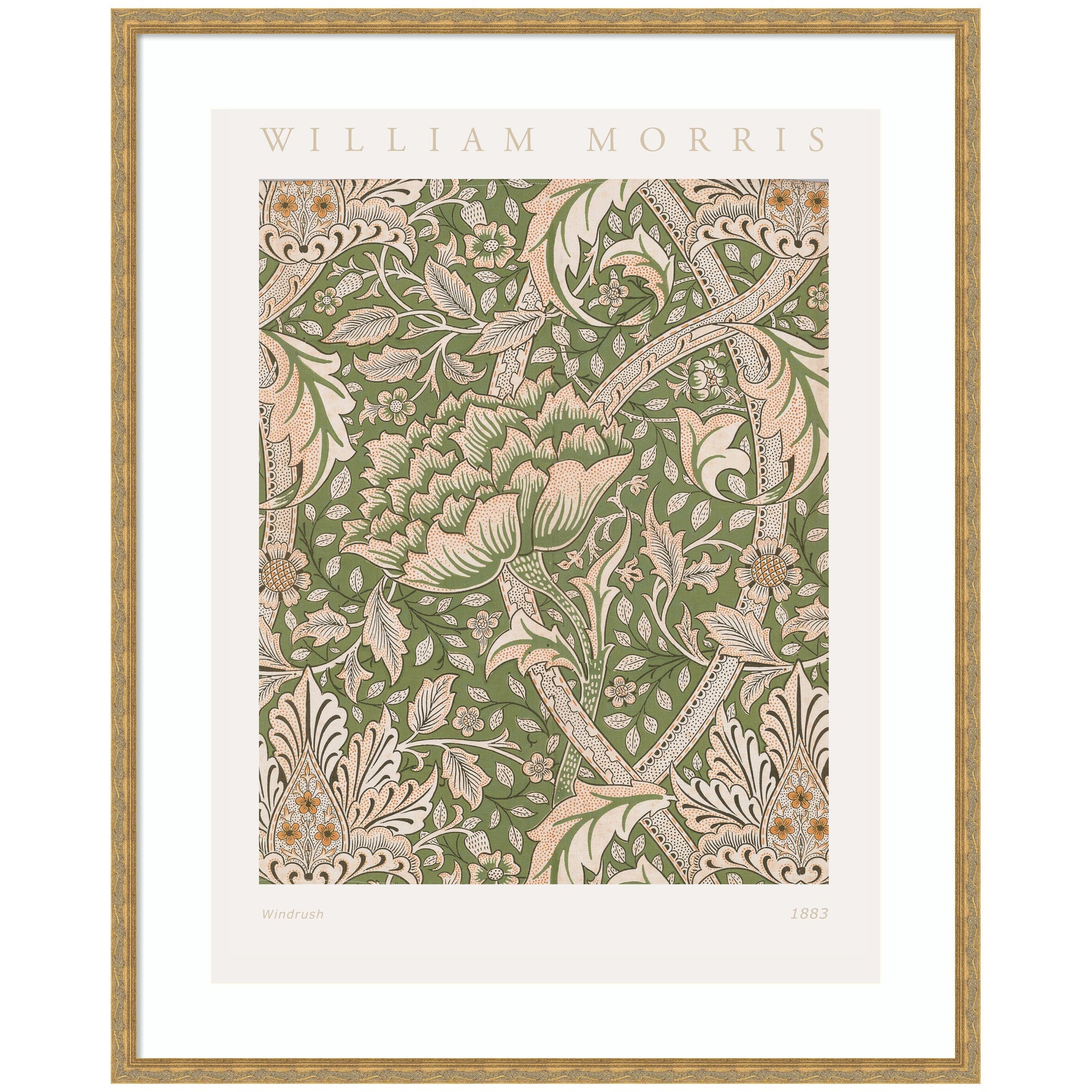 Framed Art Poster William Morris Windrush 1883 by The Art Institute of Chicago
