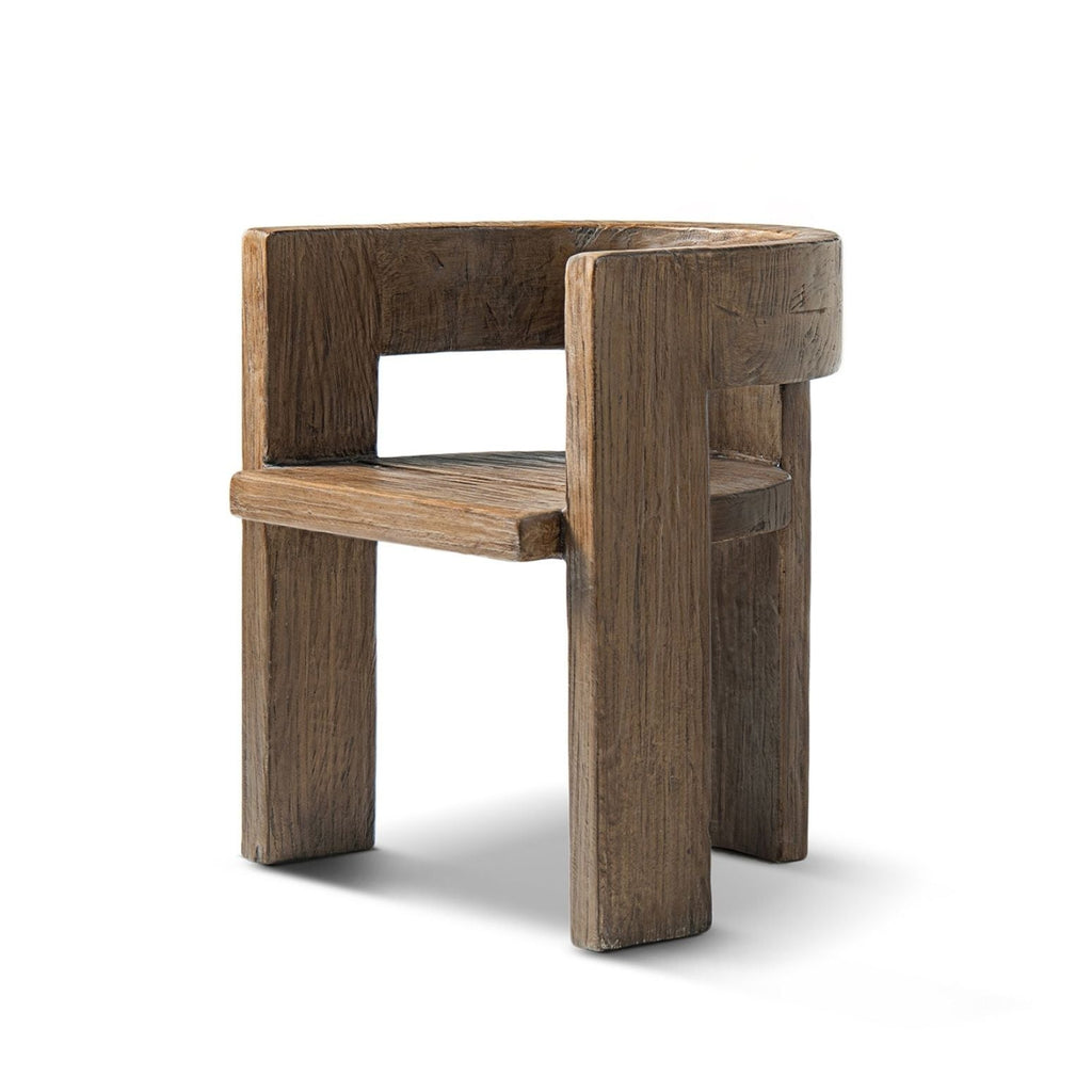 Soren Reclaimed Elm Curved Dining Chair
