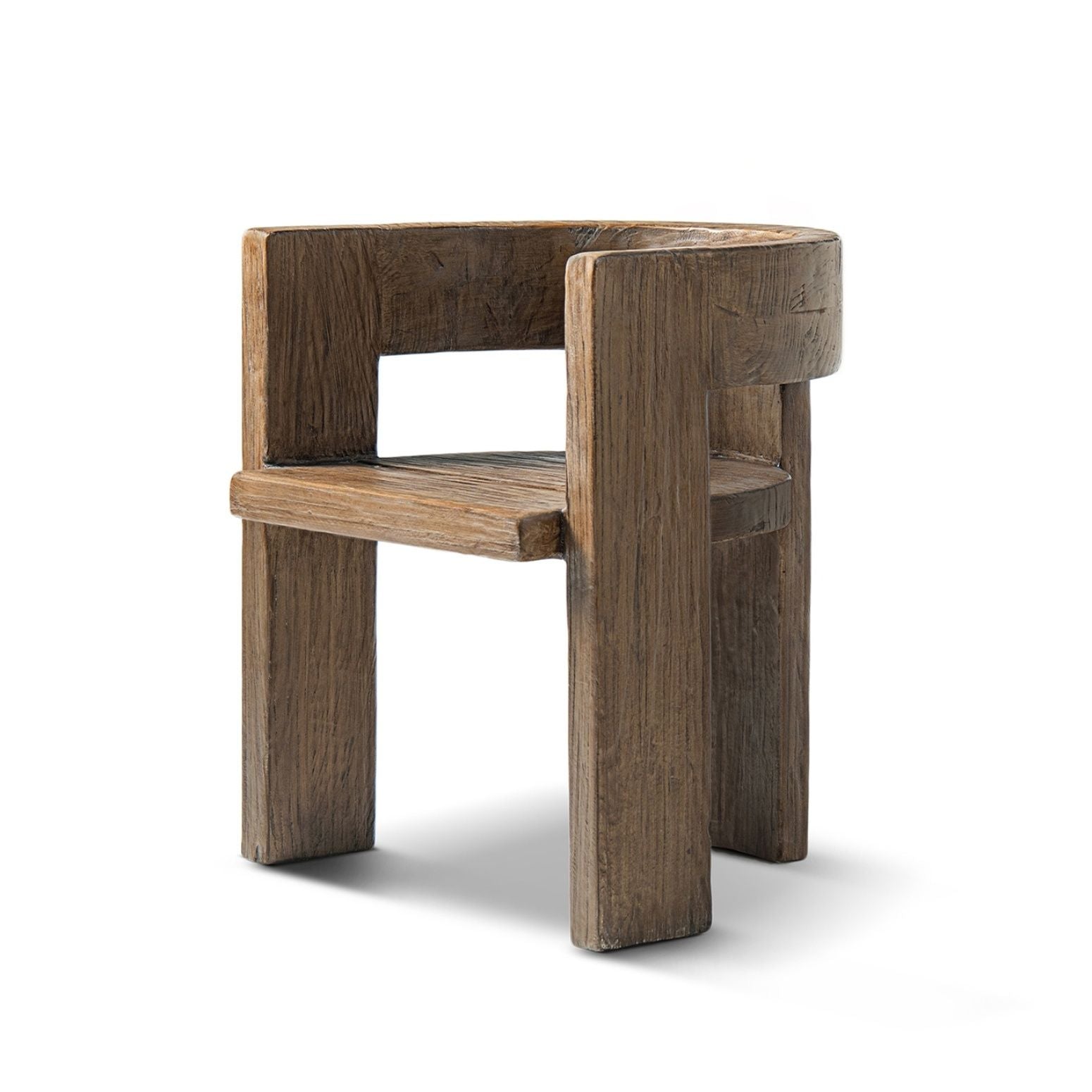Soren Reclaimed Elm Curved Dining Chair