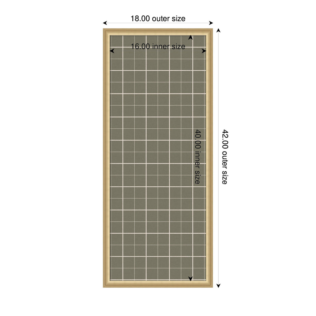 Framed Fabric Pinboard Sage Green Plaid Wall Organization