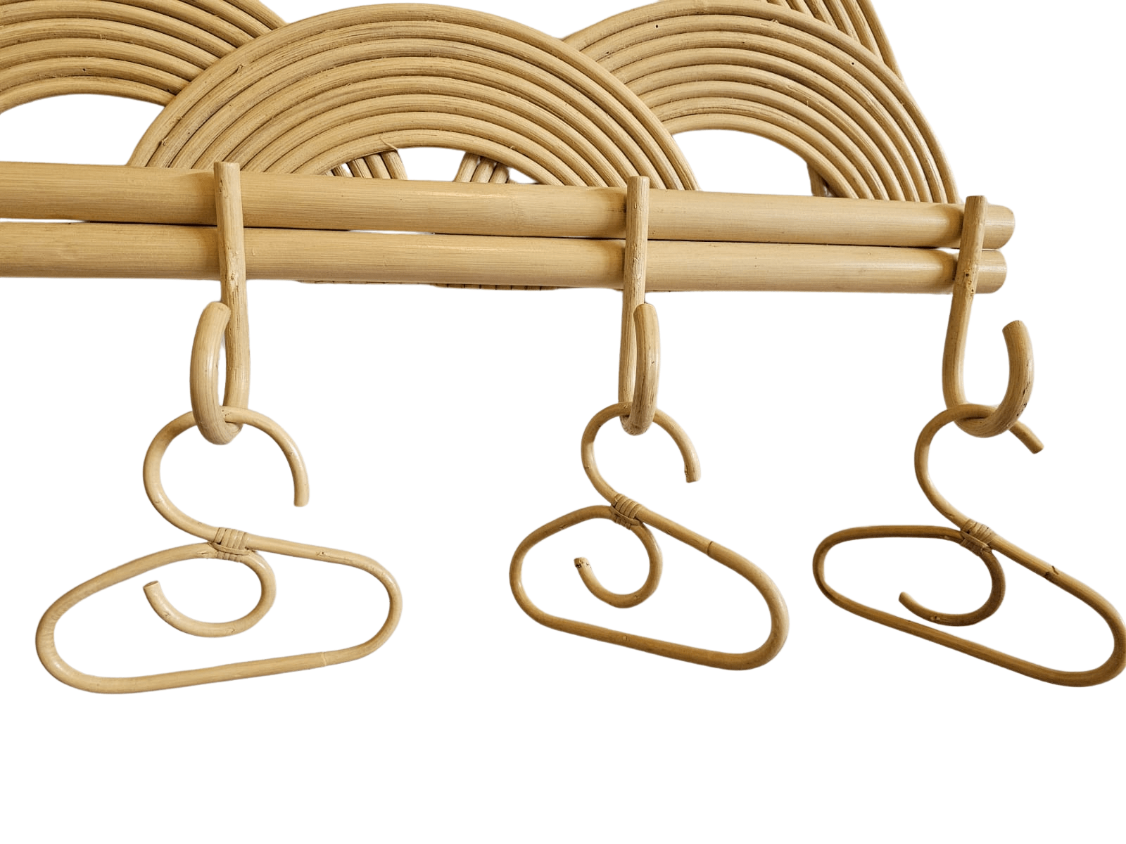 Natural Rattan Rainbow Wall Rack