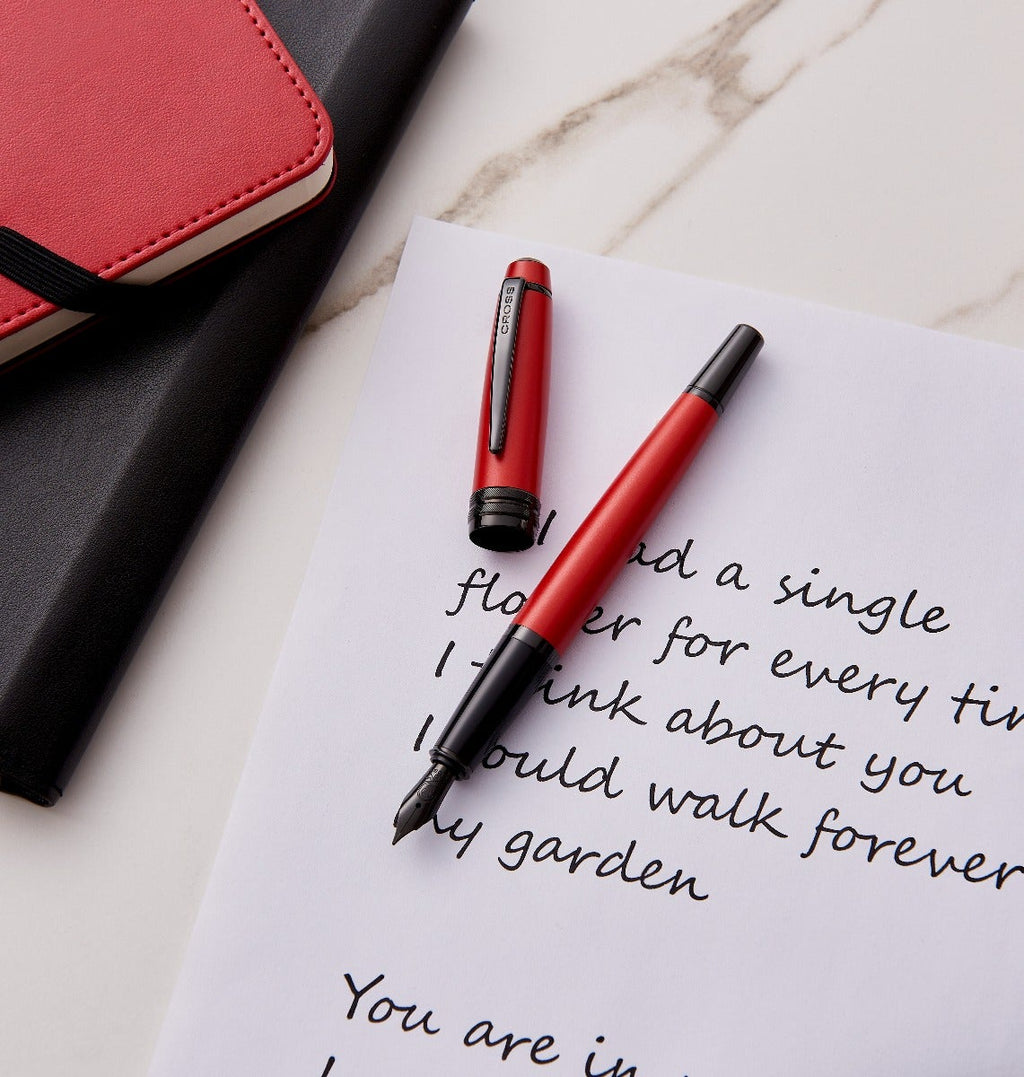 Cross Bailey Matte Gray Fountain Pen — Extra-Fine Nib