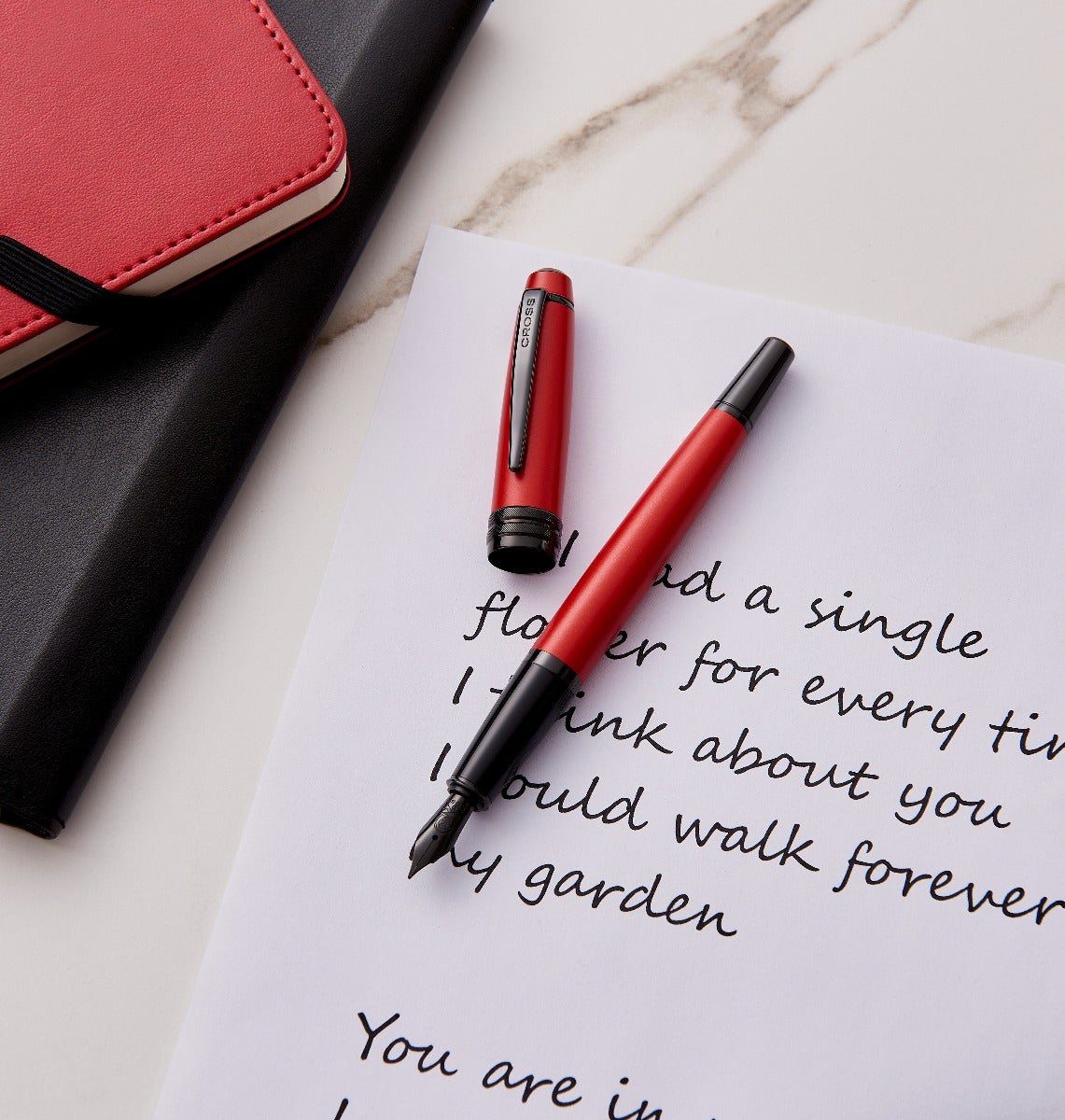 Cross Bailey Matte Gray Fountain Pen — Extra-Fine Nib
