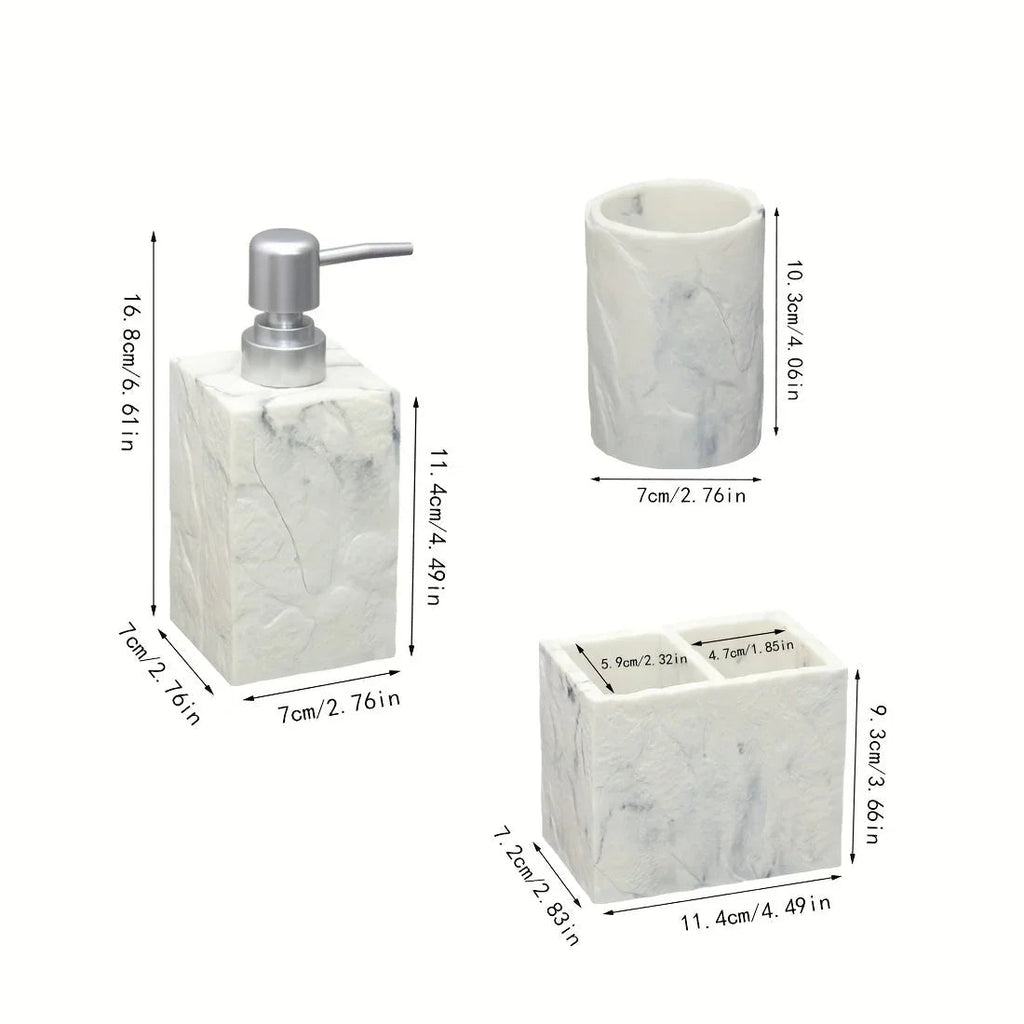 Bathroom Essentials - Creamy Beige Stone
