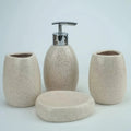 Bathroom Kit - Ceramic White 4pcs