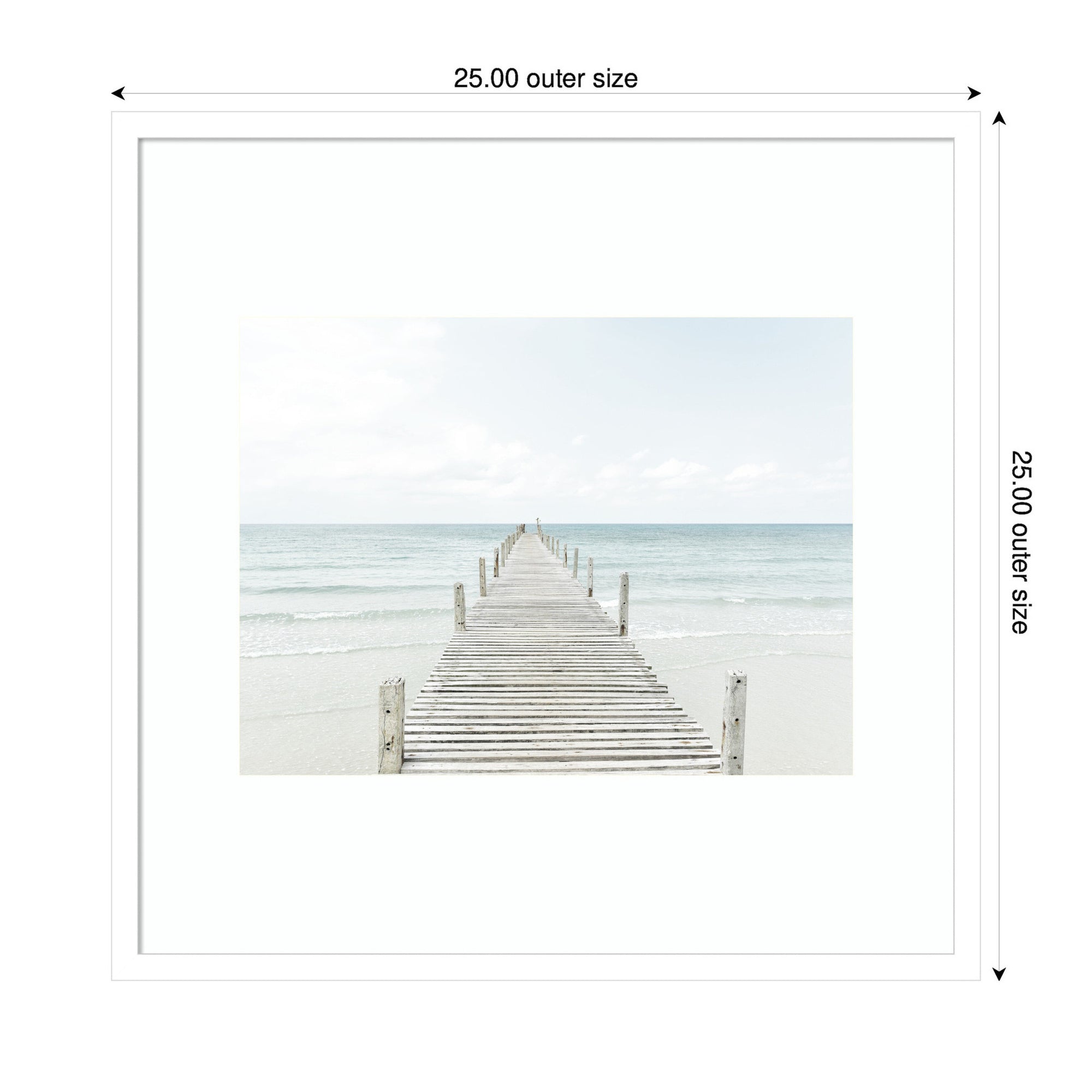 Beach 5s by Amy Peterson Framed Wall Art Print