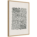 Abstract Black by Gabrielly Guedes Framed Canvas Wall Art Print