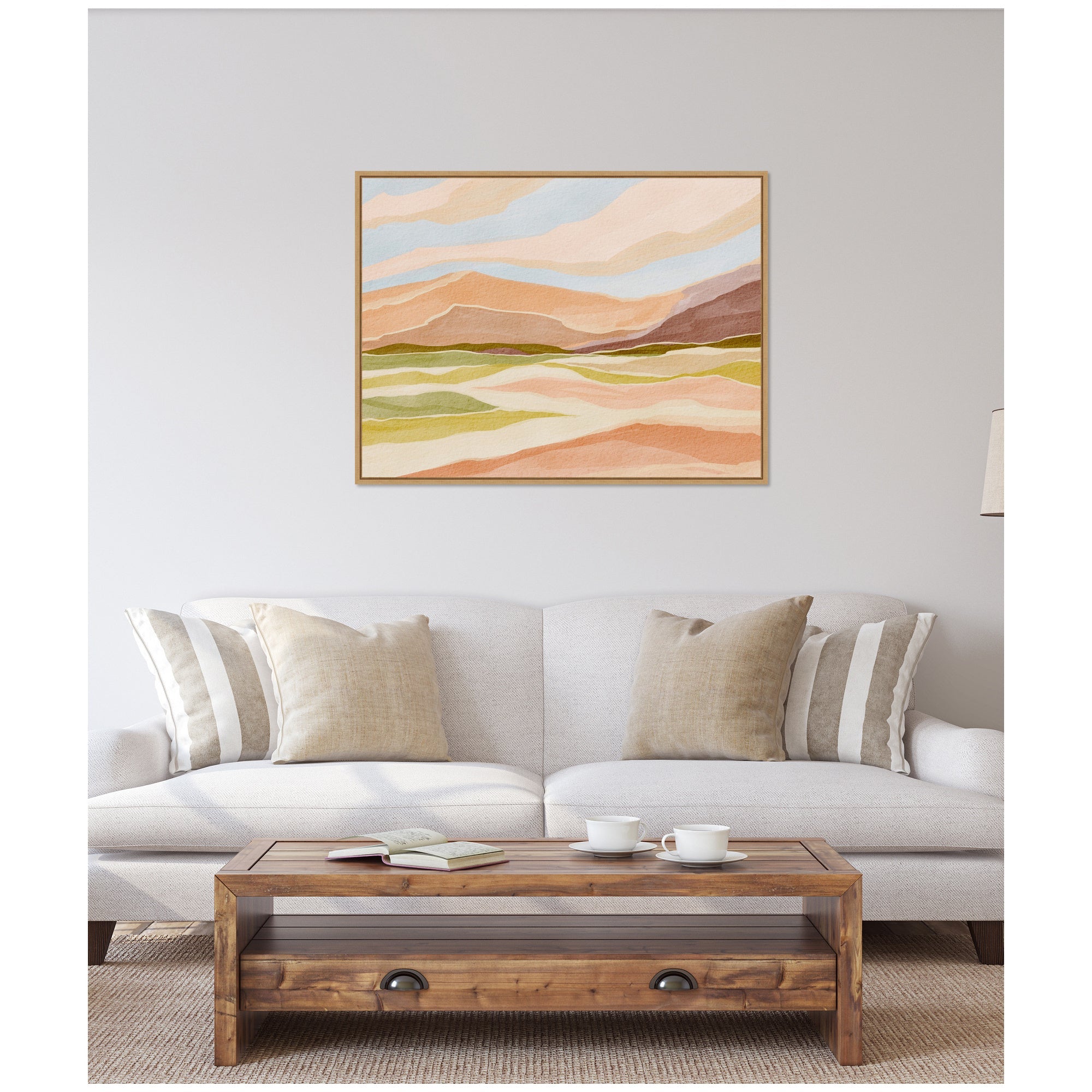 Sylvie Desert Dreams Framed Canvas by Nikita Jariwala