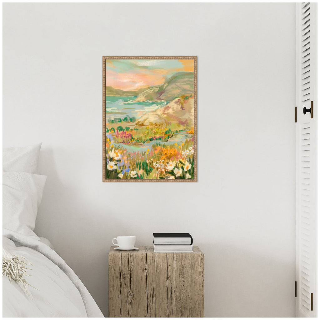 Sylvie Landscape 4 Framed Canvas by Annie Quigley