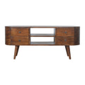 Rounded Mango Wood Media Console