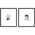 Abstract Shapes 01 & 02 2 Piece Framed Wall Art Print Set by Gabrielly Guedes