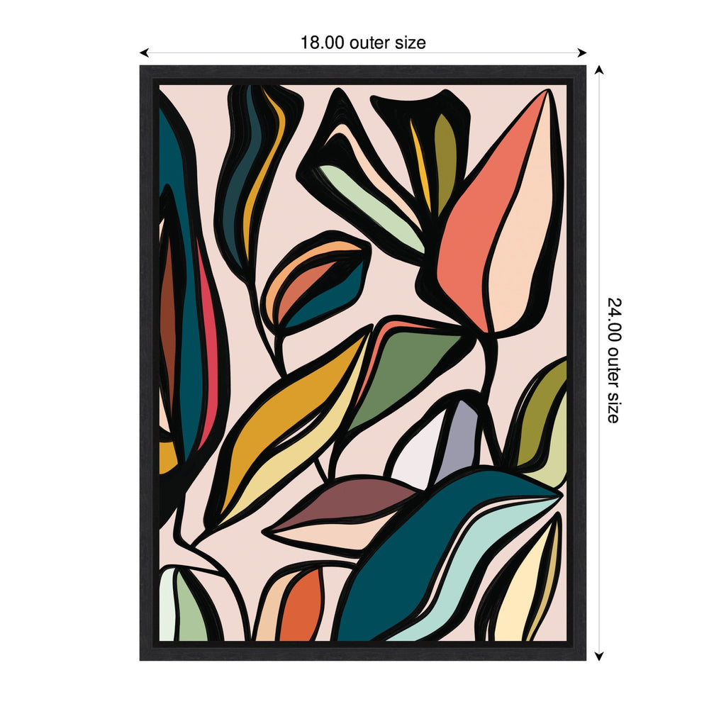 Fanciful Ficus Expansion by Alicia Bock Framed Canvas Wall Art Print