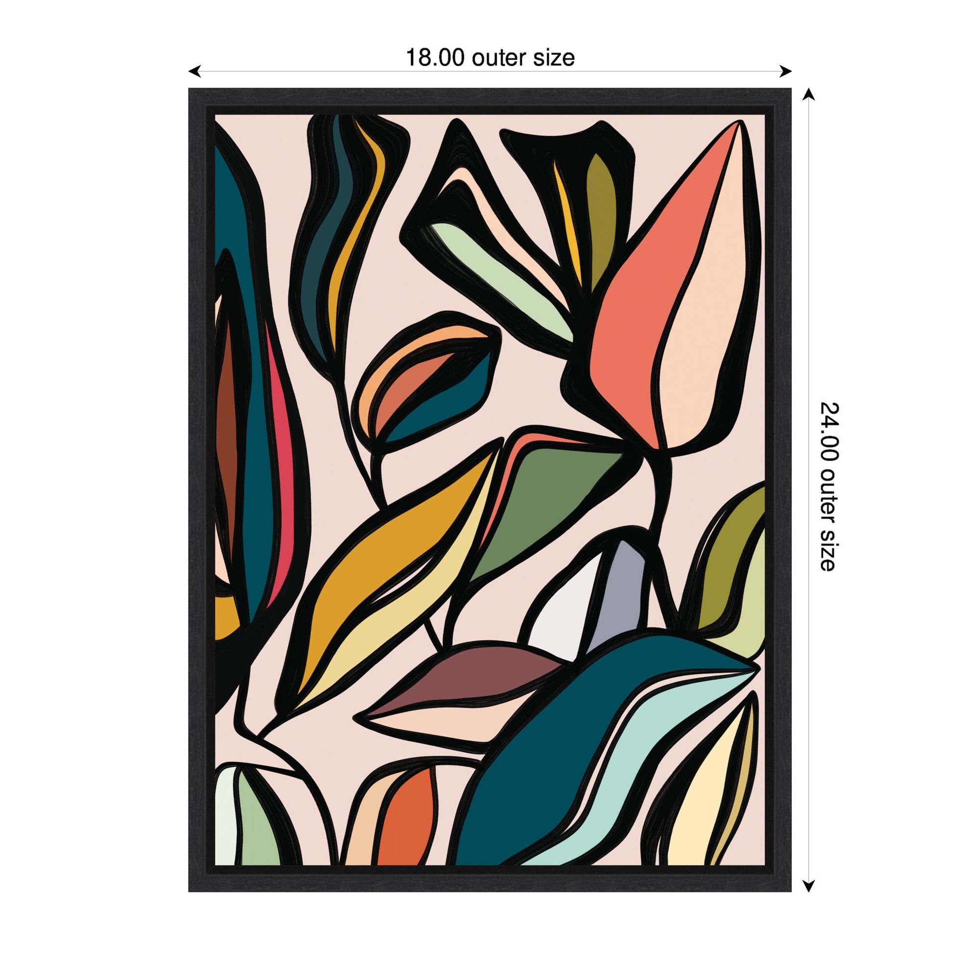 Fanciful Ficus Expansion by Alicia Bock Framed Canvas Wall Art Print