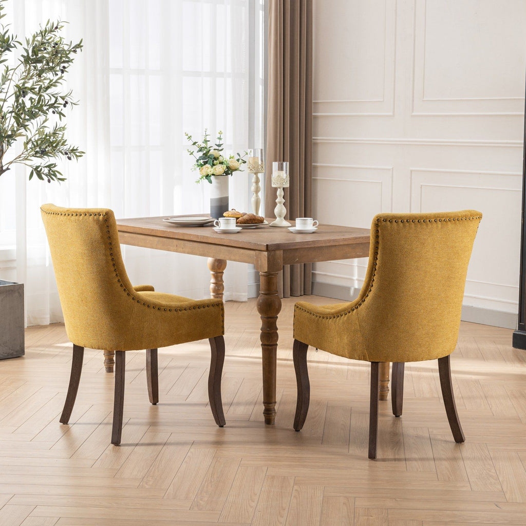 Ultra Upholstered Dining Chairs — Set of 2, Color Options