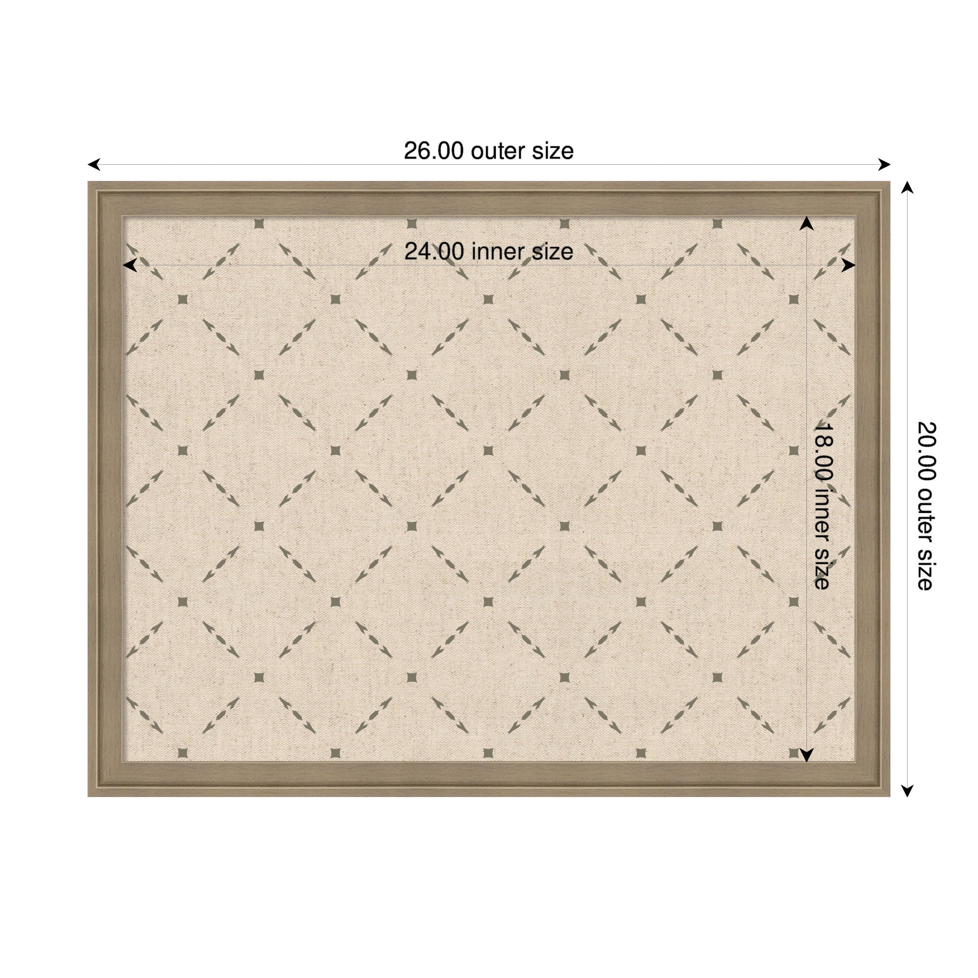 Pinboard Green Lattice Print