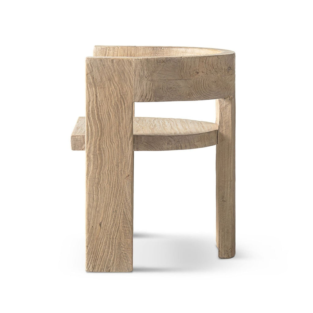 Soren Reclaimed Elm Curved Dining Chair