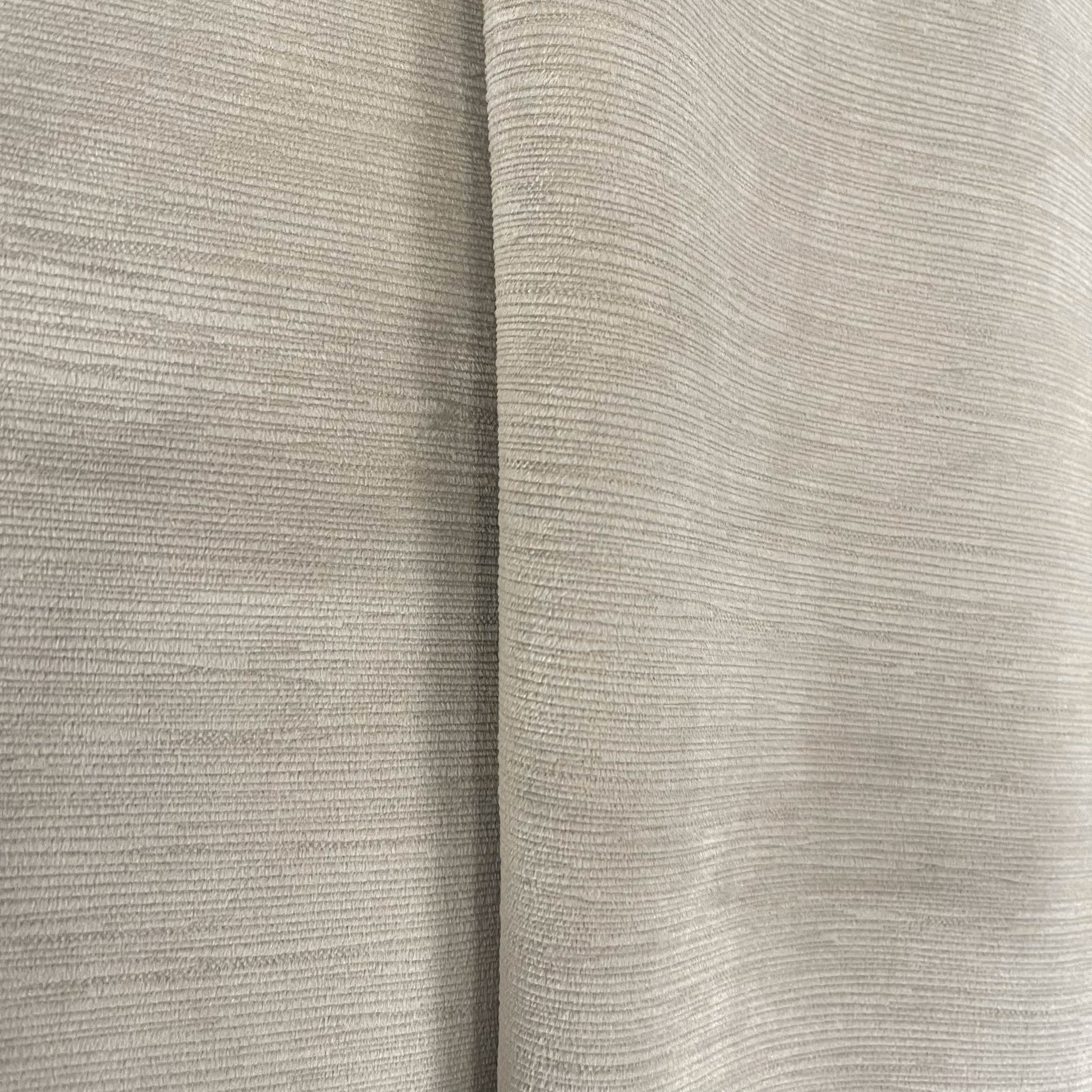 BENSON - TEXTURED MICROFIBER PLAIN VELVET UPHOLSTERY FABRIC BY THE YARD