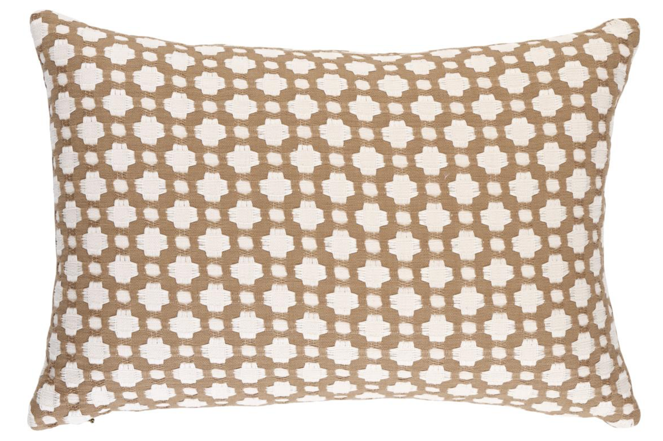 Betwixt Pillow Cover in Biscuit, Schumacher Textiles
