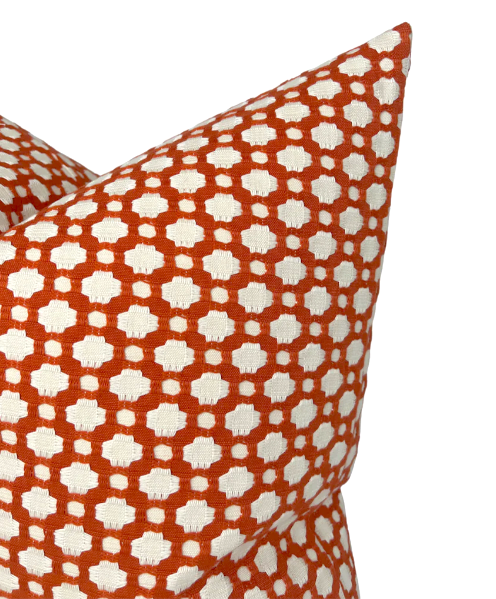 Betwixt Pillow Cover in Spark, Schumacher Textiles