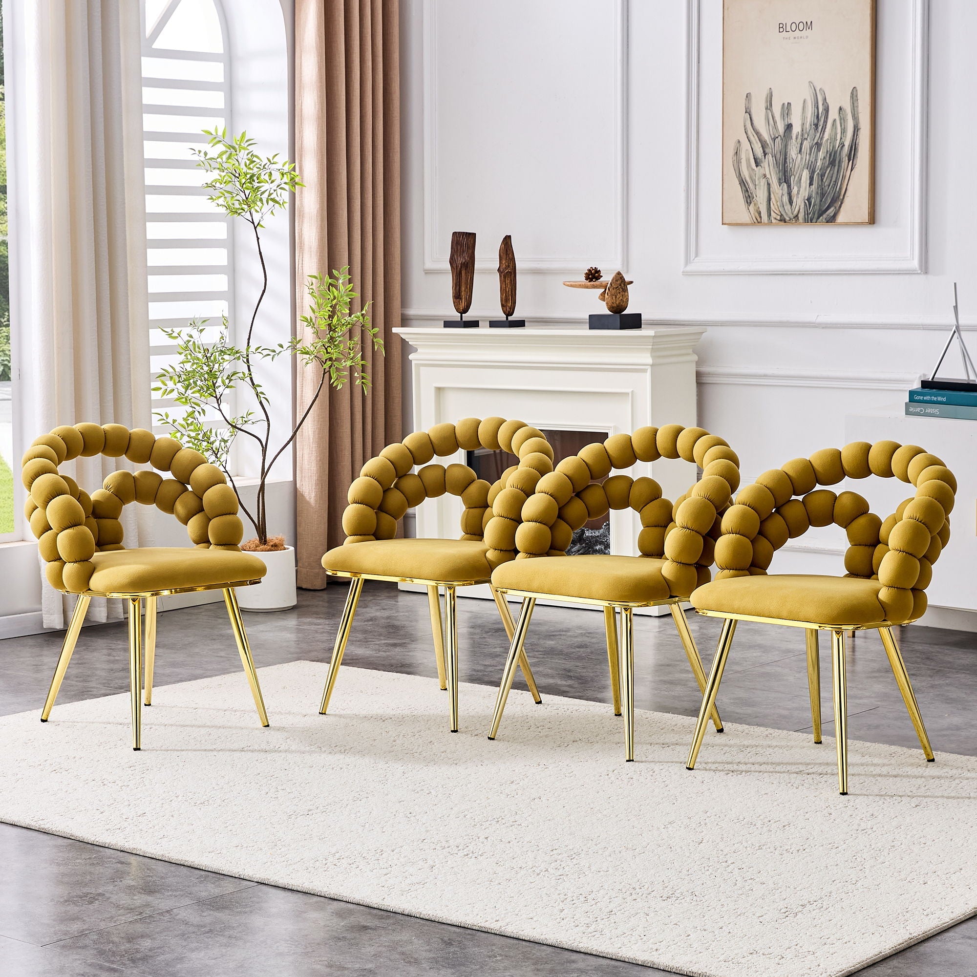 Puffy Bubble Dining Chairs — Set of 2