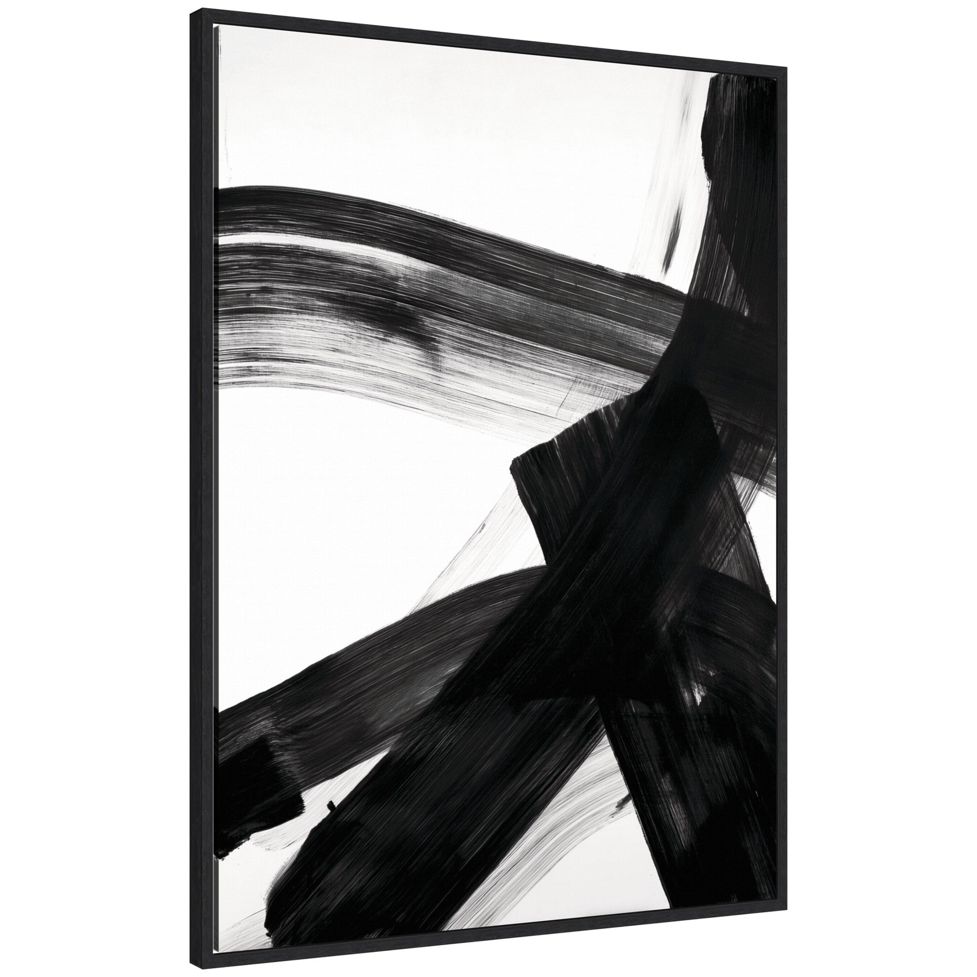 Black Mark No. 2 by Amy Lighthall Framed Canvas Wall Art Print