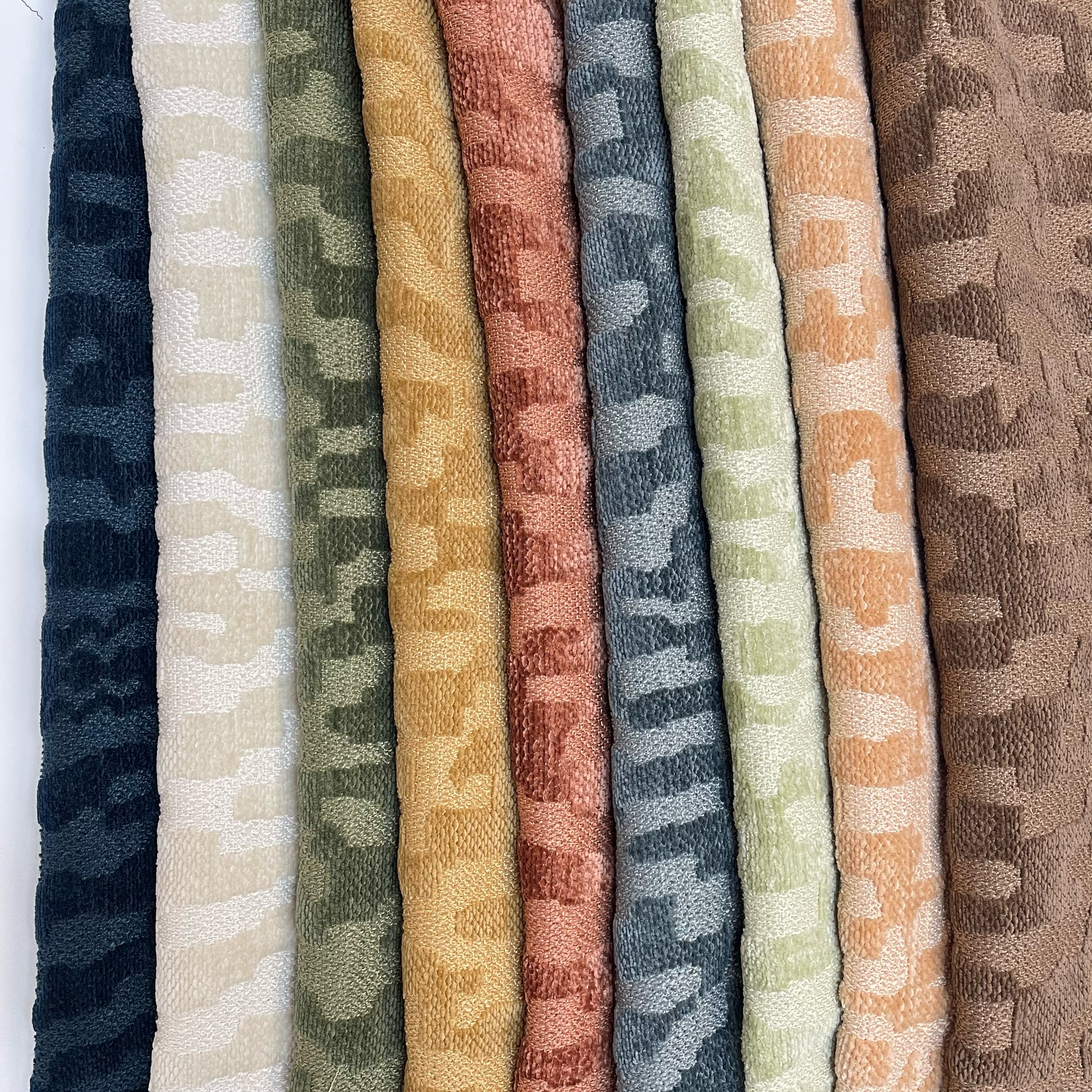 BIKO - KUBA DESIGN CHENILLE UPHOLSTERY FABRIC BY THE YARD