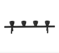Black Textured Metal Taper Holder