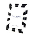 Black & White Acrylic Sunburst Frame