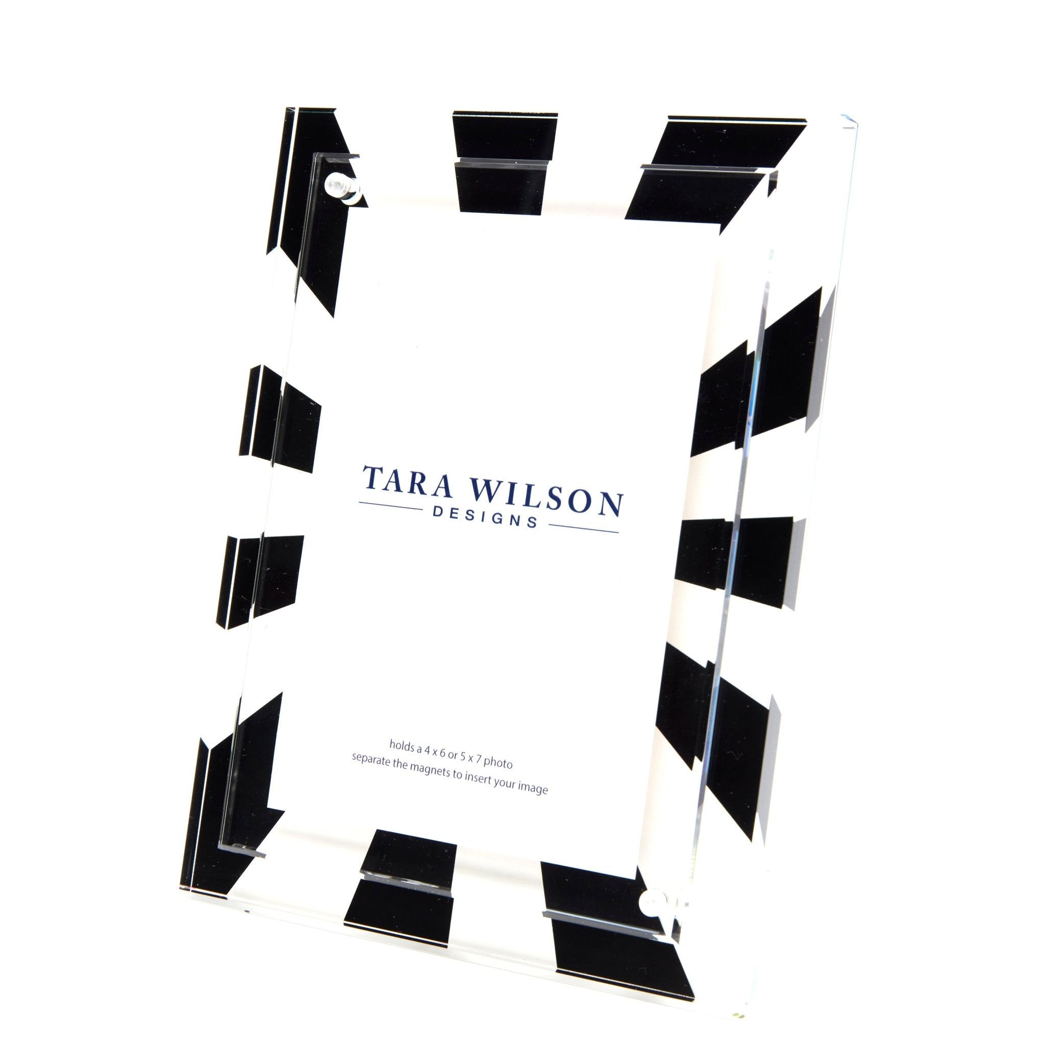 Black & White Acrylic Sunburst Frame