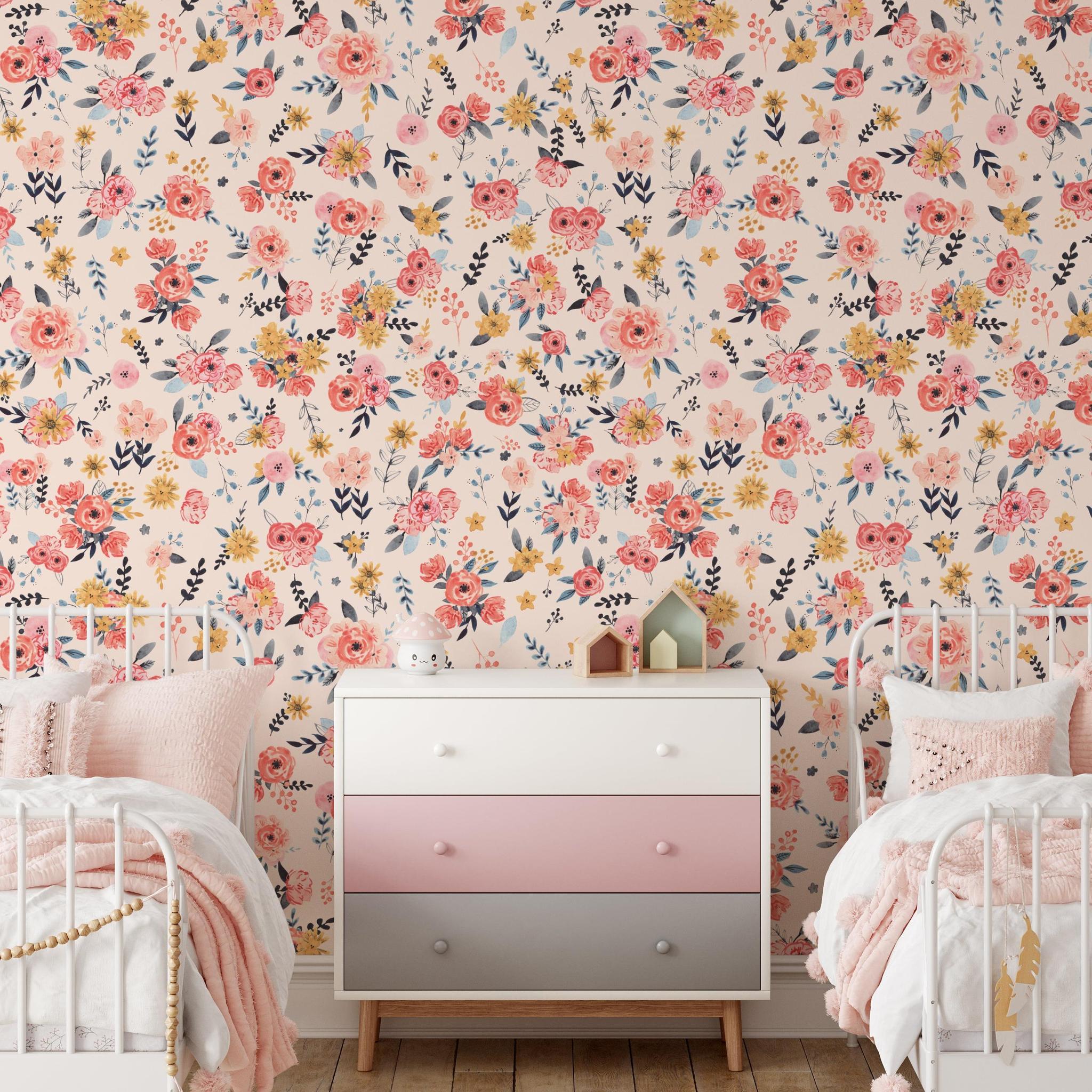 In Bloom (Blush) Wallpaper