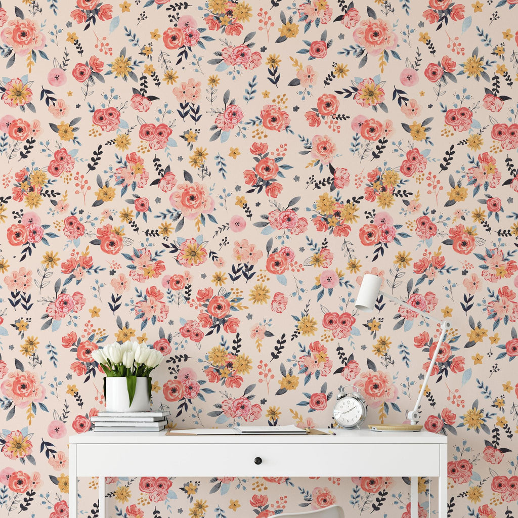 In Bloom (Blush) Wallpaper