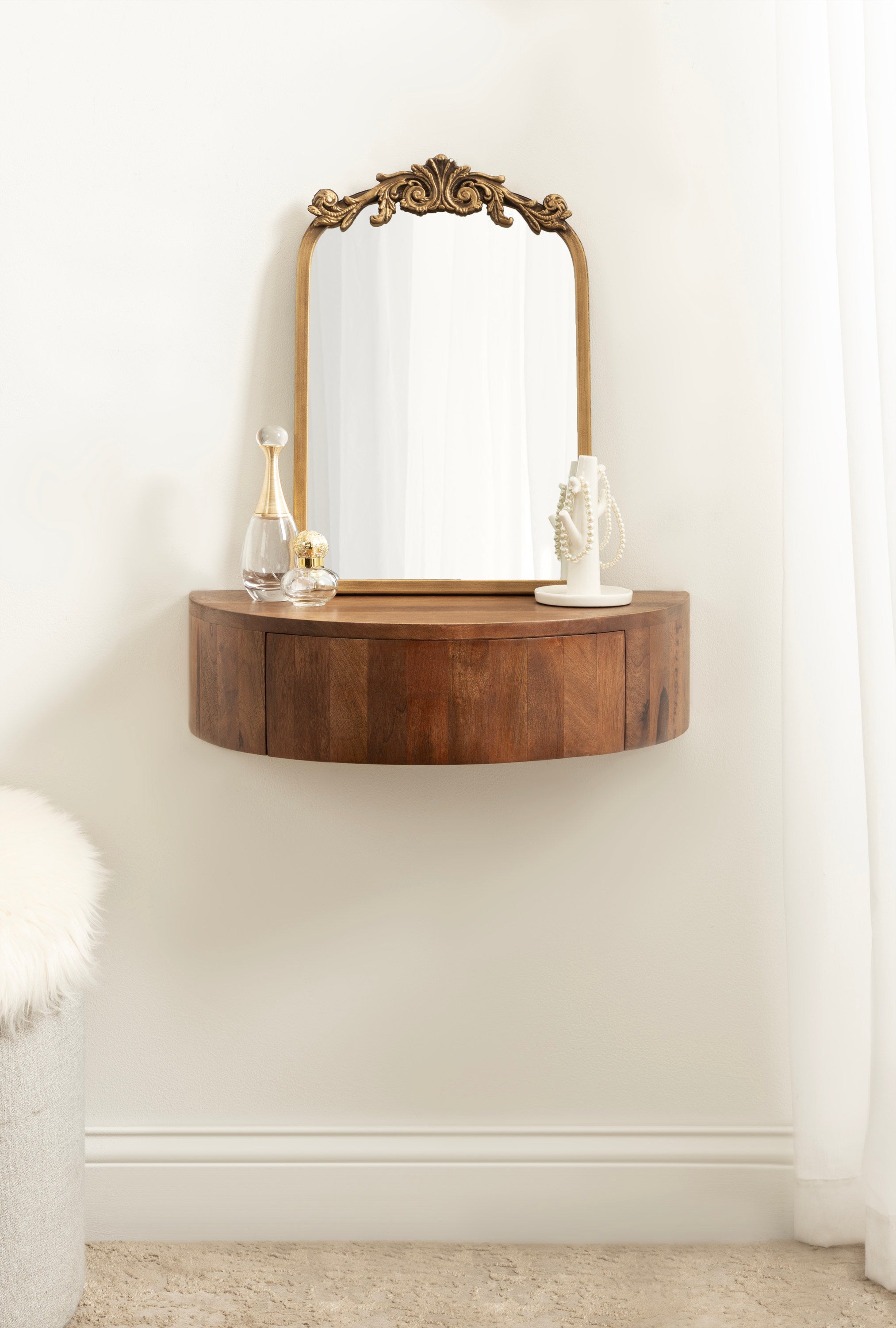 Reid Floating Wood Side Table