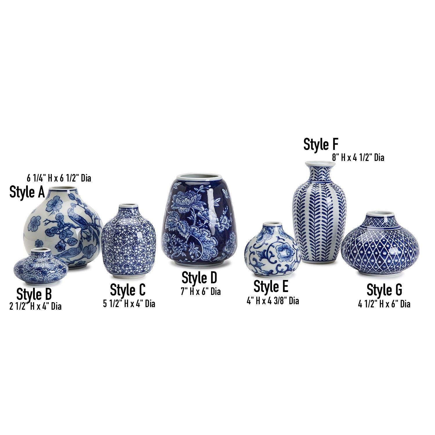 Blue Porcelain Planter Collection