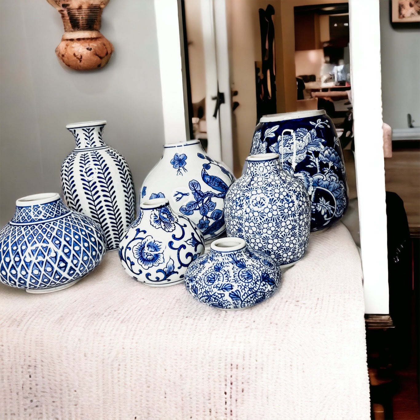 Blue Porcelain Planter Collection
