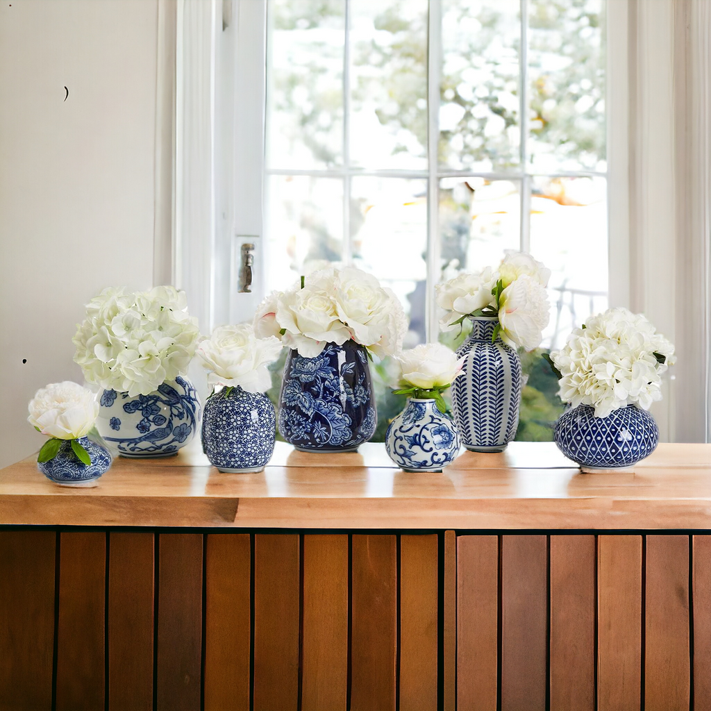 Blue Porcelain Planter Collection