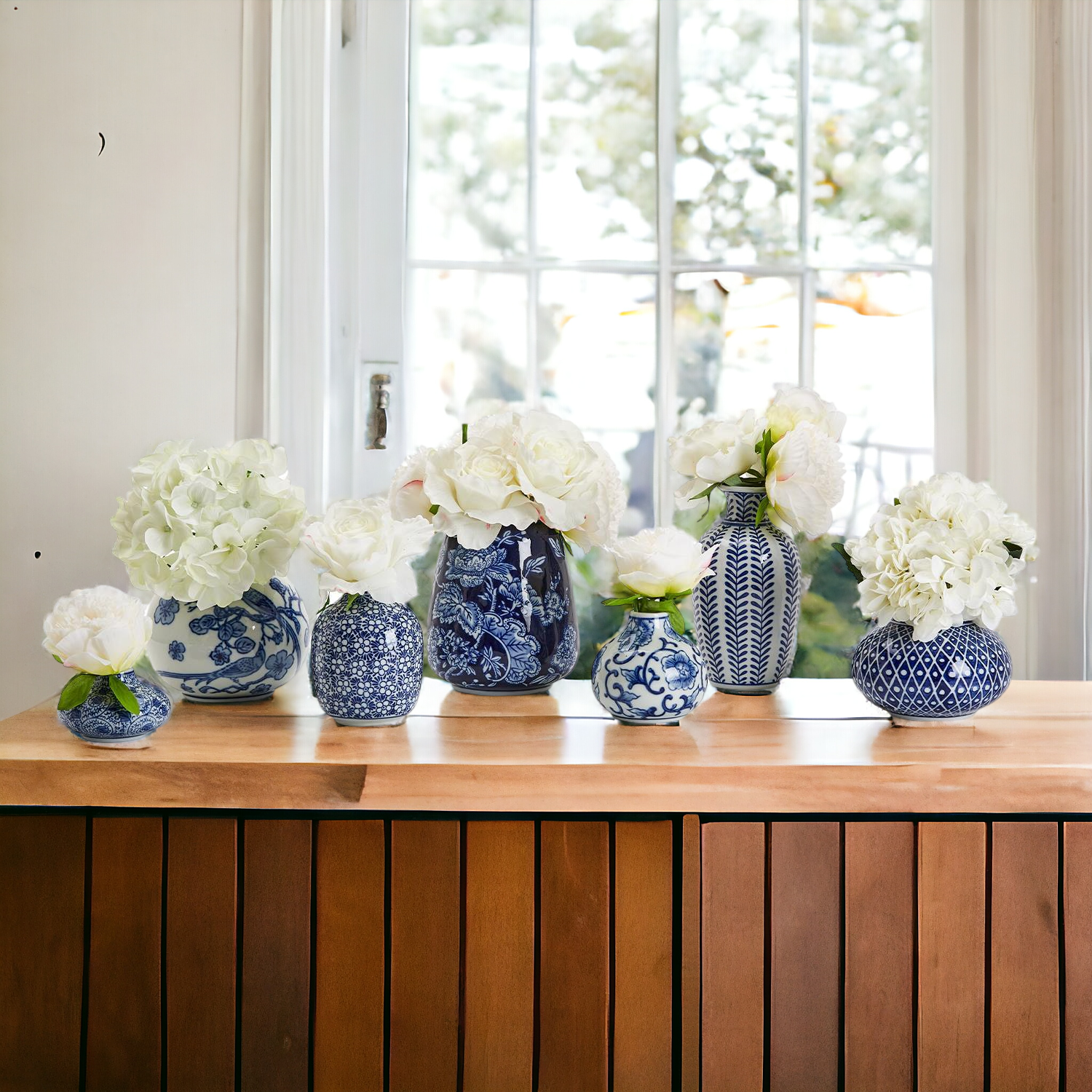 Blue Porcelain Planter Collection