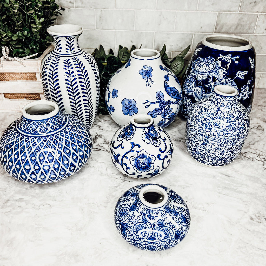 Blue Porcelain Planter Collection