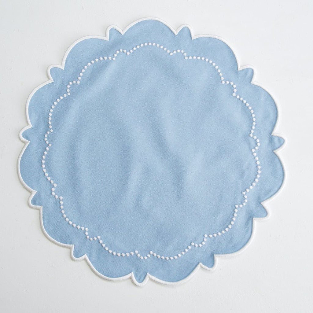 HARMONY BLUE ROUND FABRIC PLACEMAT (Set Of 4)