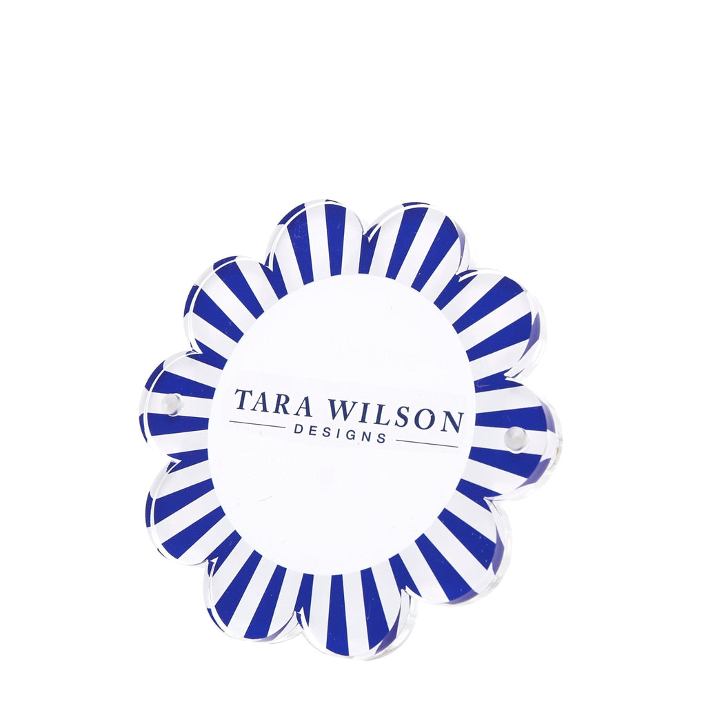 Blue & White Acrylic Daisy Frame
