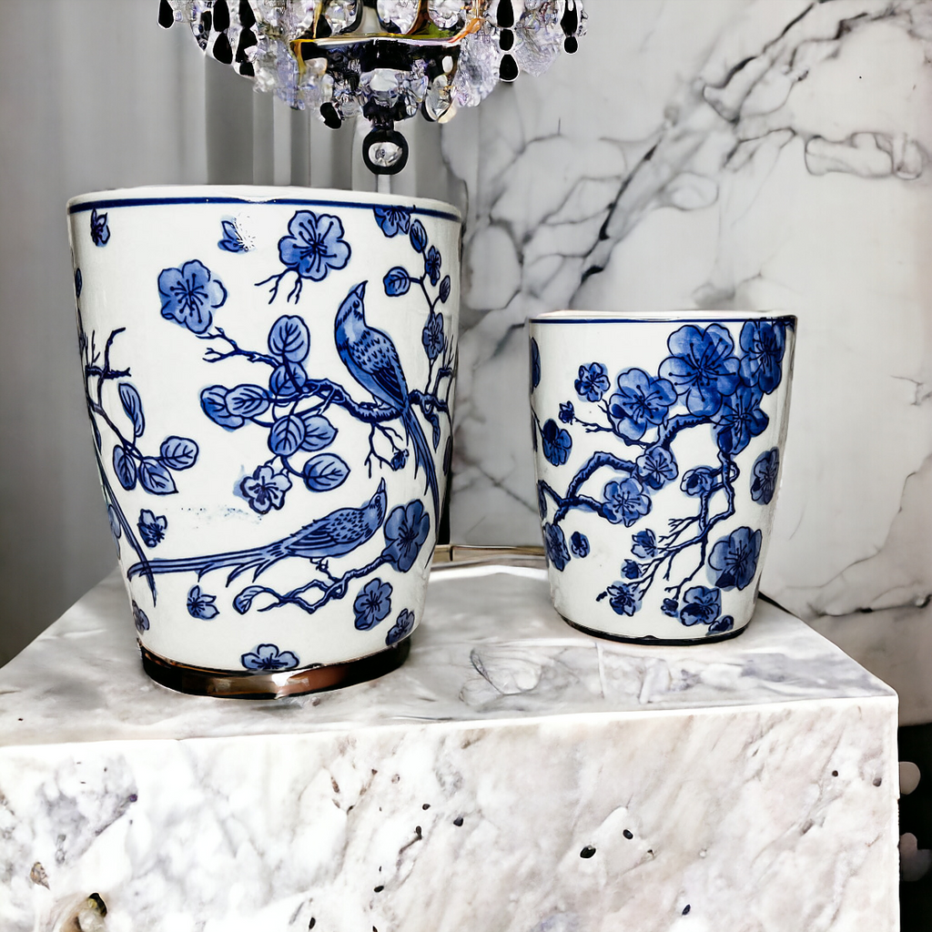 Blue & White Chinoiserie Planter