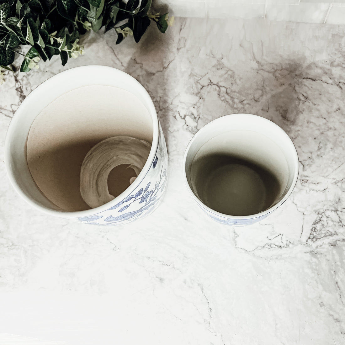 Blue & White Chinoiserie Planter