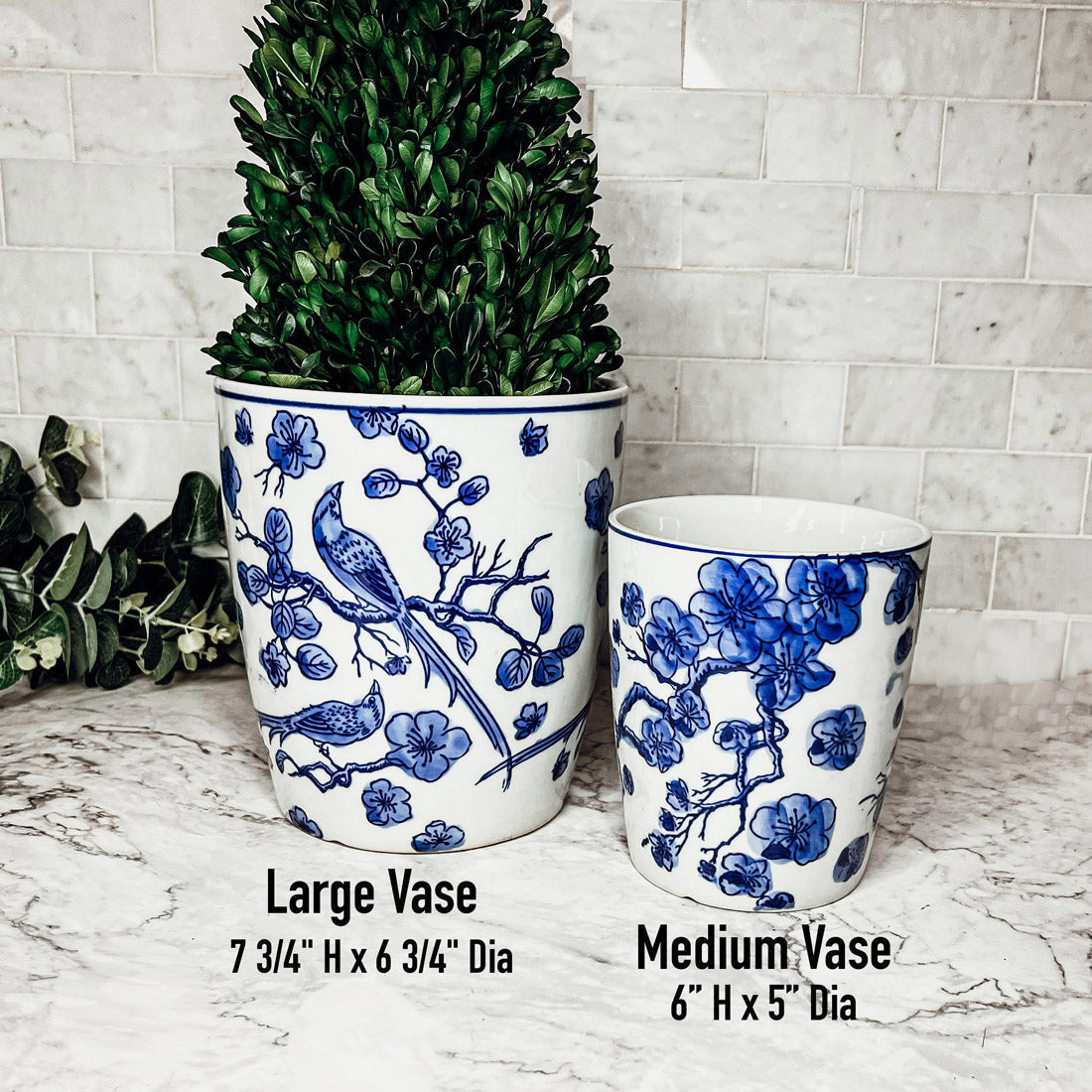Blue & White Chinoiserie Planter