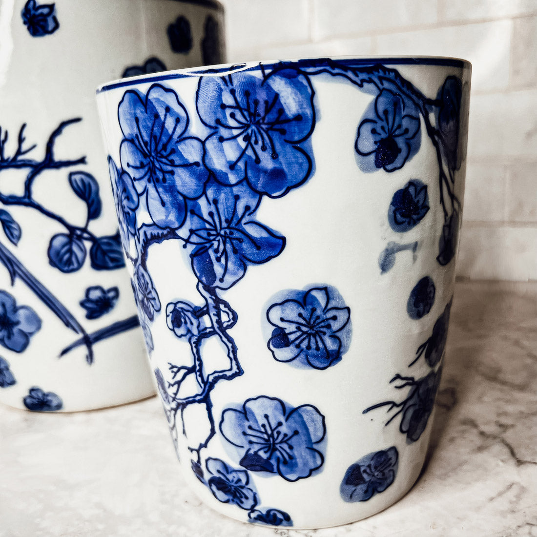 Blue & White Chinoiserie Planter