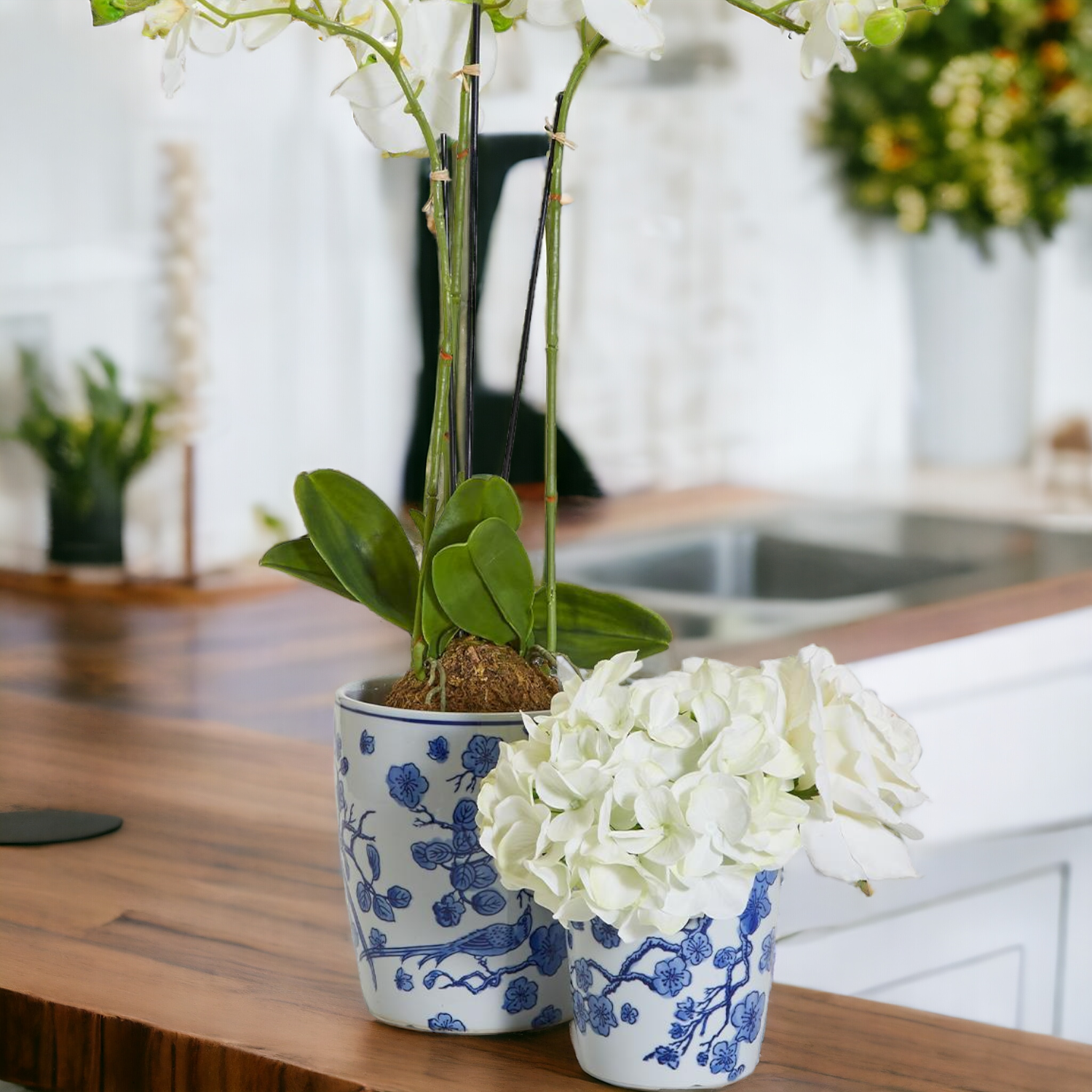 Blue & White Chinoiserie Planter