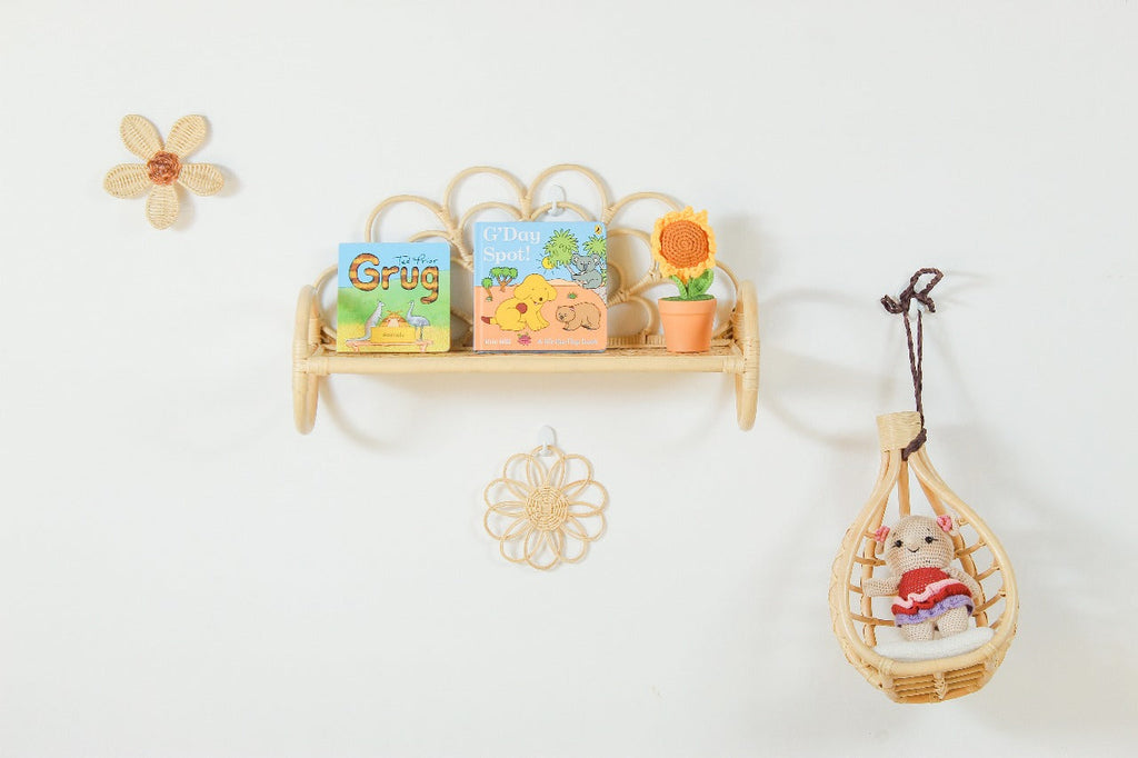 Rattan Nursery Wall Basket