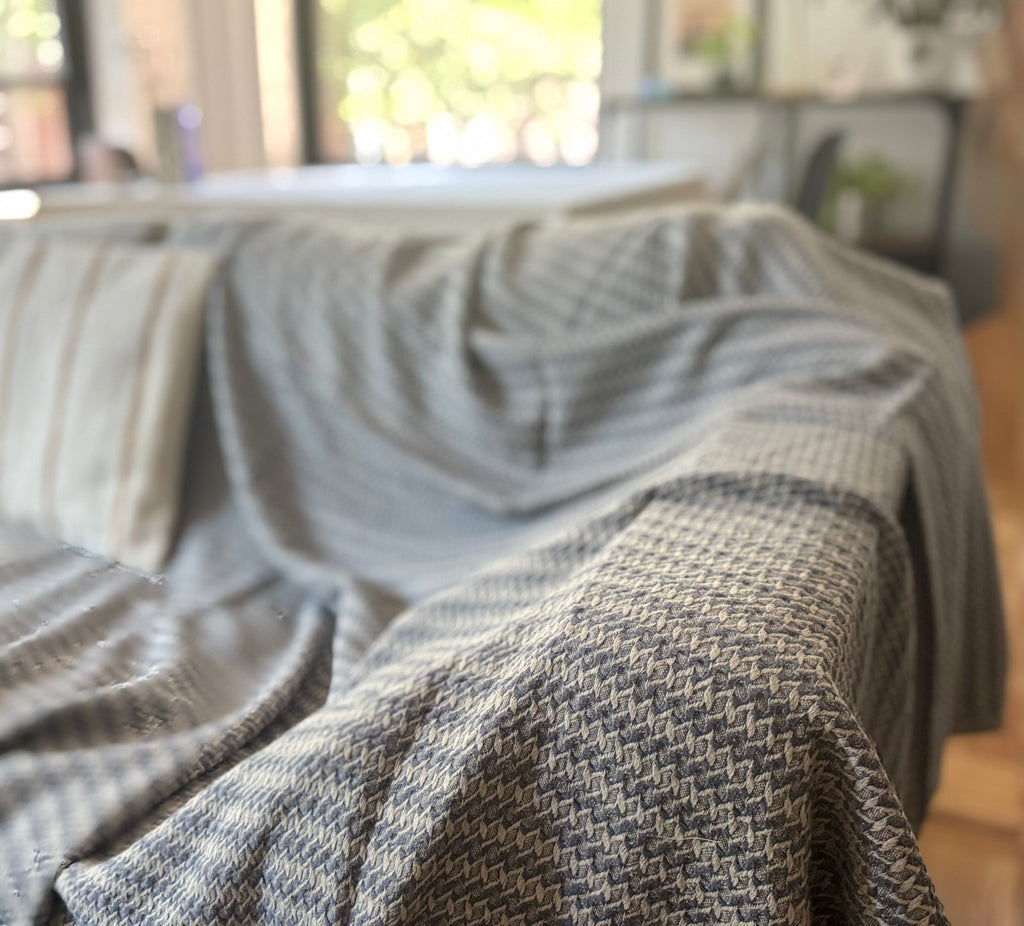 Bosphore Linen-Cotton Throw Blanket