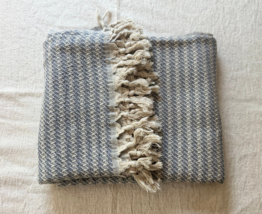 Bosphore Linen-Cotton Throw Blanket