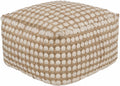 Brookneal Woven Jute & Wool Pouf