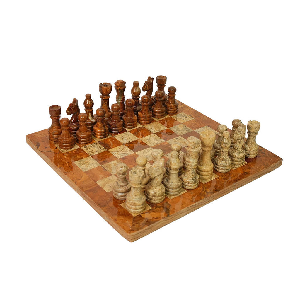 Premium Marble Chess and Checkers Bundle