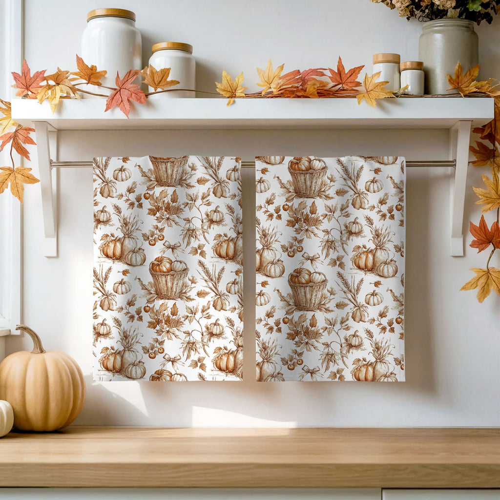Classic Pumpkin Flour Sack Kitchen Towel